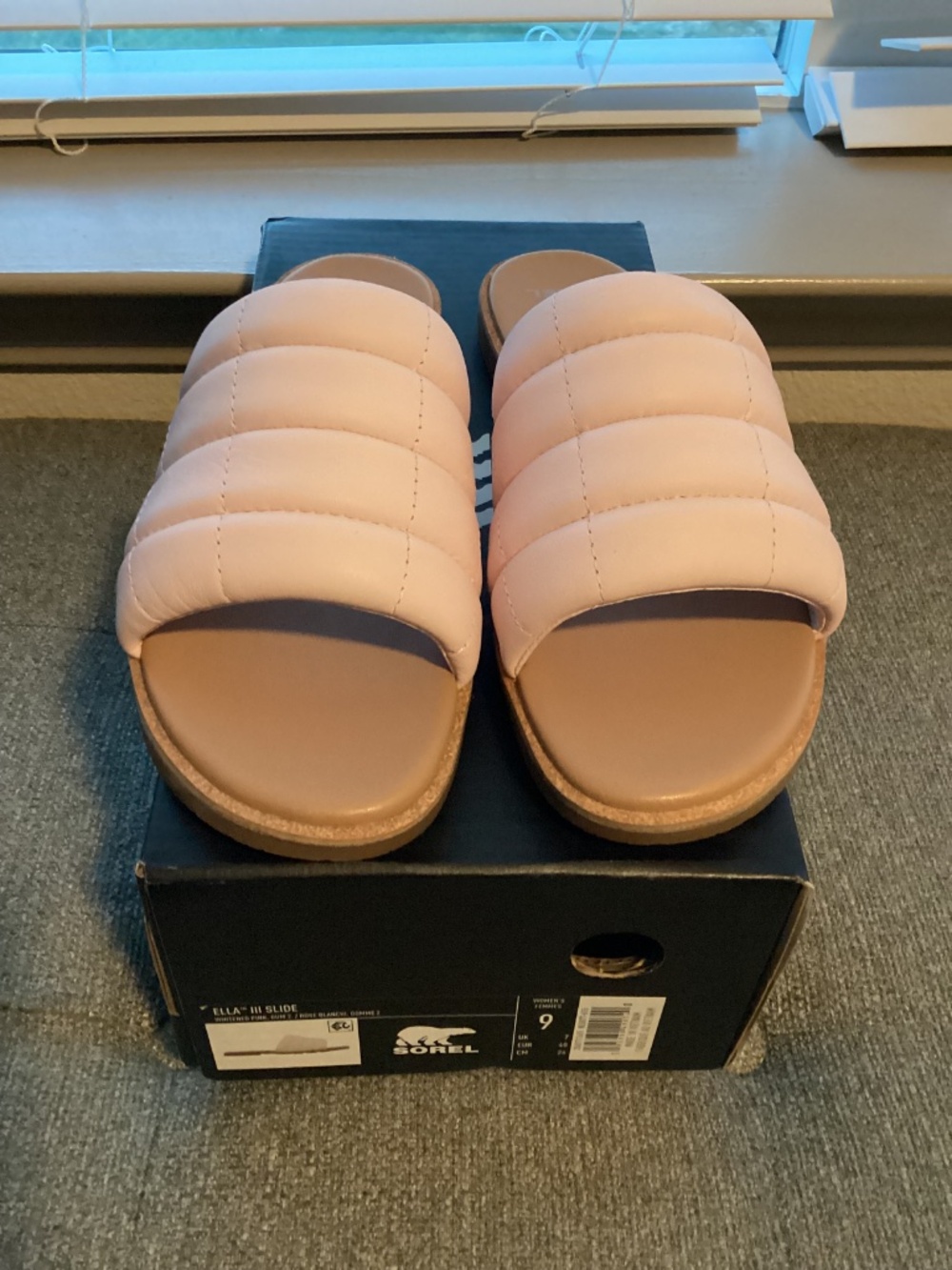 SOREL Ella III Quilted Puff Slide Sandal - Picture 13 of 16
